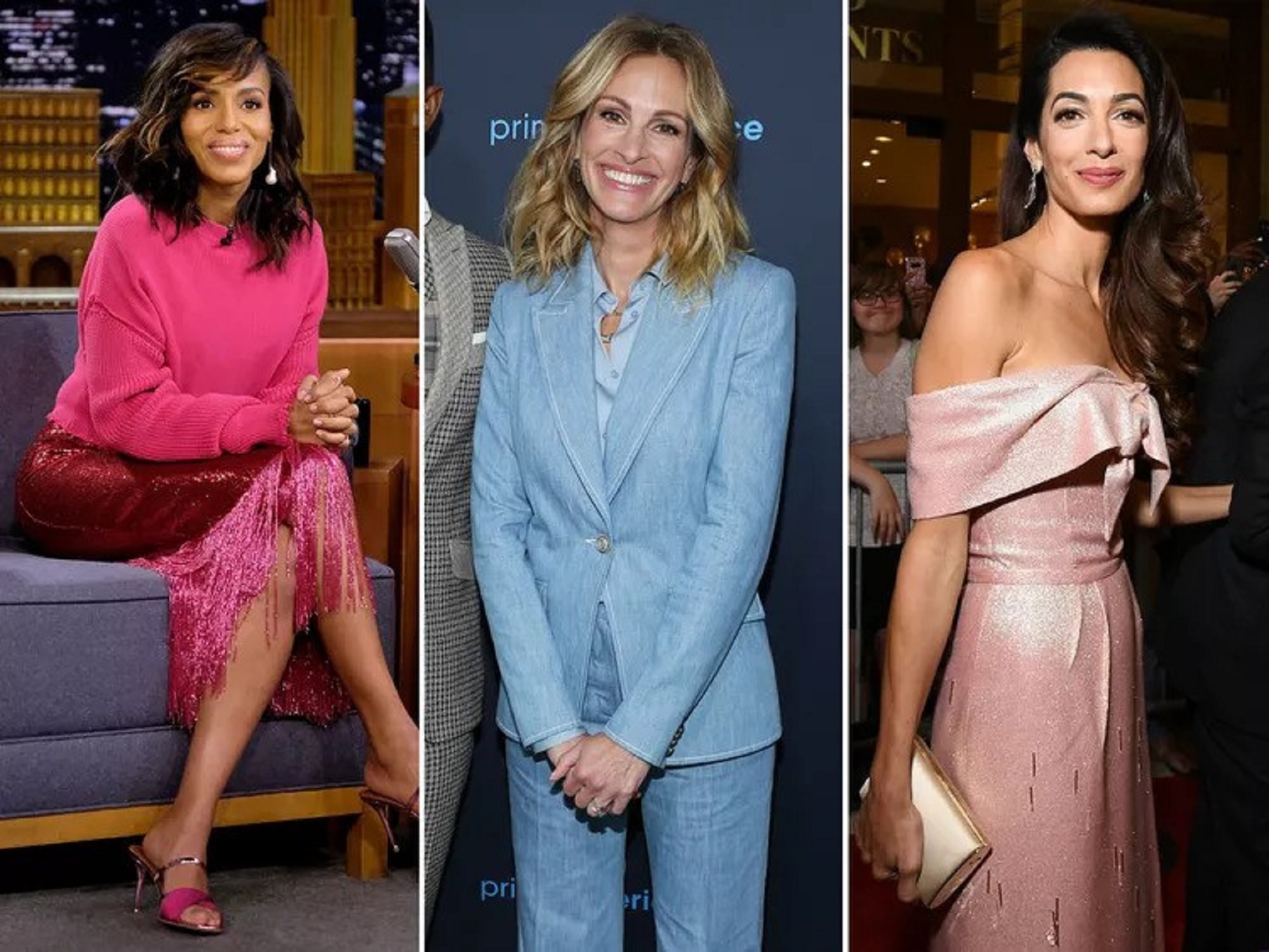 Kerry Washington, Julia Roberts, Amal Clooney, boja kose